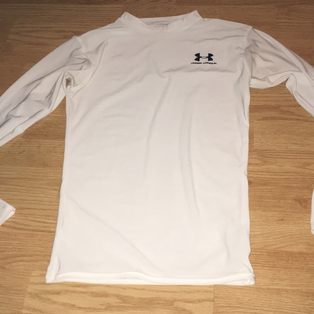 White Under Amour long sleeve shirt.